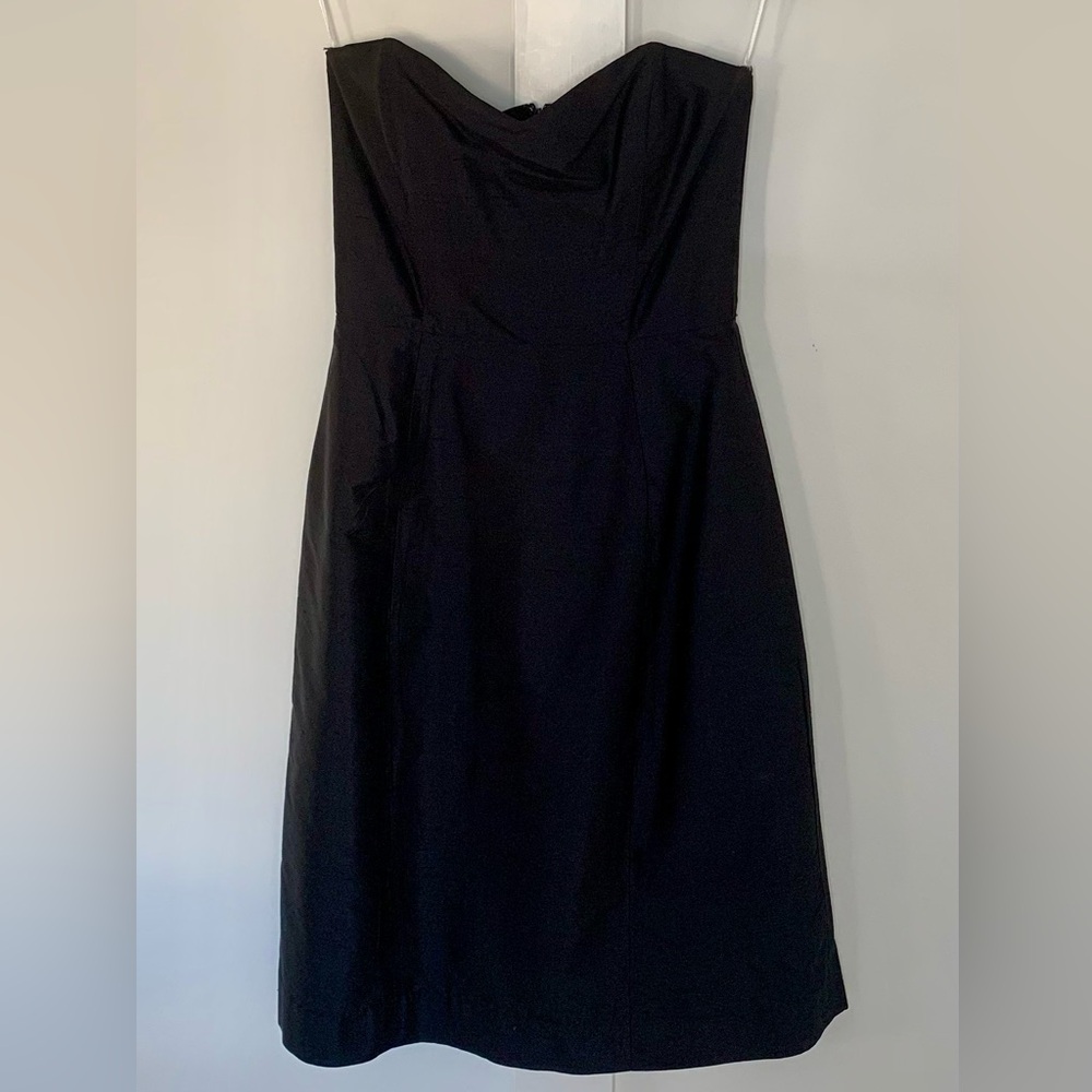 Lula Kate silk black strapless dress